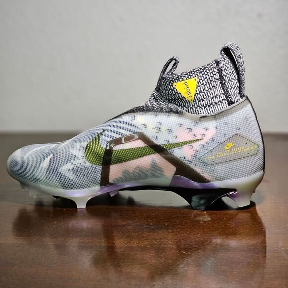 Nike Alpha Menace Elite 3 Football Cleats Flyknit 13 Wolf Grey Black CV0578 001 - Picture 10 of 17